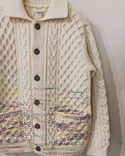 different news : 【COOHEM / GRADATION ARAN CARDIGAN】