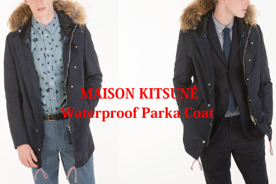 different news : <font size=3>MAISON KITSUNE<br>Waterproof Parka ...